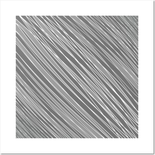 Striped-pattern, grey, simple, minimal, minimalist, lined-pattern, stripe, modern, trendy, basic, digital, pattern, abstract, lines, line, line-art, jewel-color, Posters and Art